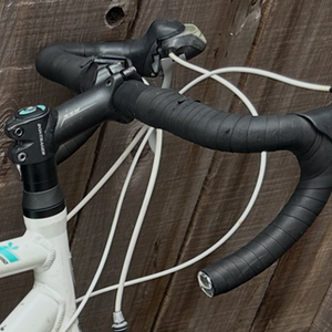 Trek Alpha Aluminum White, Teal, and Silver, gray or bare metal