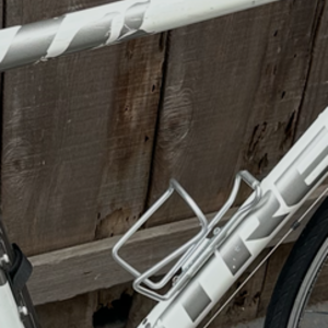 Trek Alpha Aluminum White, Teal, and Silver, gray or bare metal