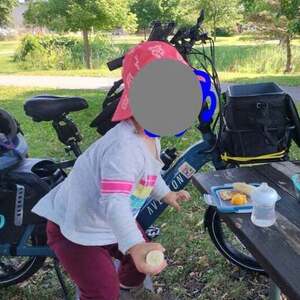 2023 Aventón Abound cargo bike rear Blue