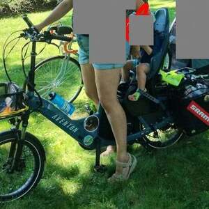 2023 Aventón Abound cargo bike rear Blue