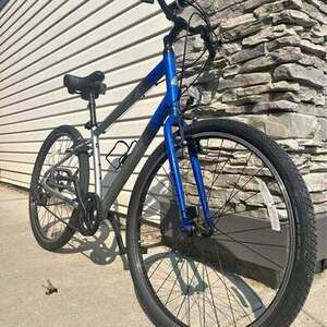 Marin Bikes Silver, gray or bare metal and Blue