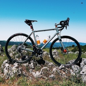 2015 Caletti Adventure Road Silver, gray or bare metal and Orange