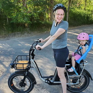Rad Power Bikes Rad Runner Silver, gray or bare metal, Black, and Brown