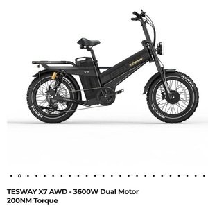 2026 Electric Bike Technologies Tesway x7 Black