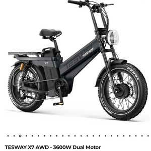 2026 Electric Bike Technologies Tesway x7 Black