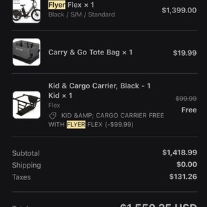 Radio Flyer Flex cargo bike rear Black