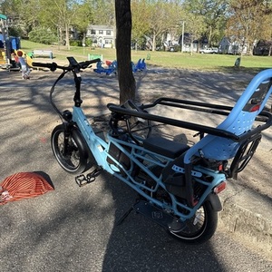2025 Lectric eBikes Xpedition cargo bike rear Blue