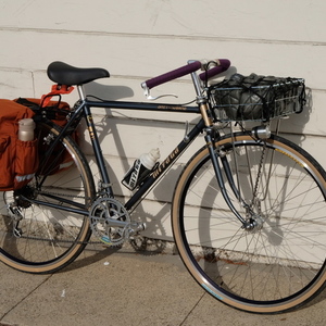 1985 Miyata 1000 Silver or Gray and Yellow or Gold