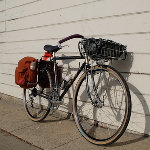 1985 Miyata 1000 Silver or Gray and Yellow or Gold