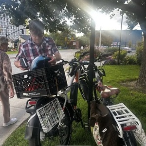 2019 Rad Power Bikes city White and Orange