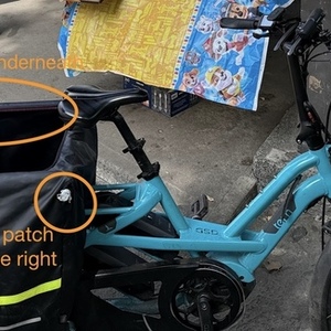 Tern GSD S10 cargo bike rear Blue