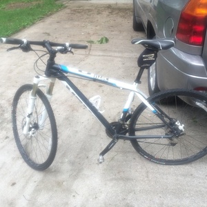 2010 Trek X-Caliber  White, Blue, and Stickers tape or other cover-up