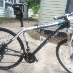 2010 Trek X-Caliber  White, Blue, and Stickers tape or other cover-up