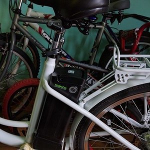 2017 Nakto City Electric Bicycle 26" Camel White