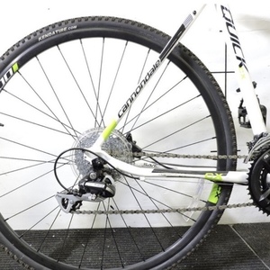 2015 Cannondale 22” Aluminum White, Black, and Green