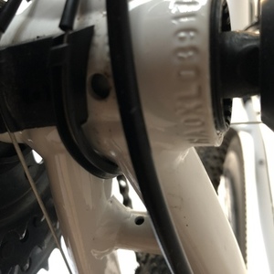 2015 Cannondale 22” Aluminum White, Black, and Green