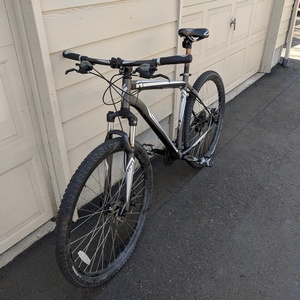 Specialized Hardrock Silver or Gray and White