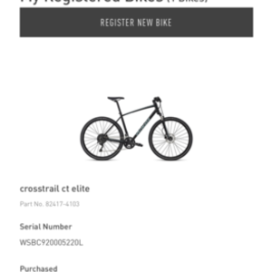 2017 Specialized Cross trail elite Black and Teal
