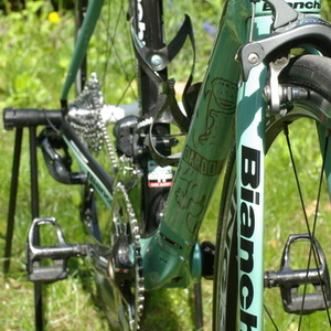2014 Bianchi Oltre XR.2 Frameset Black and Green