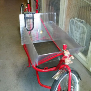 CETMA Cargo Margo cargo bike (front storage) Red