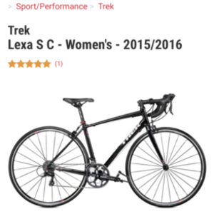 2015 Trek Lexa S C Black