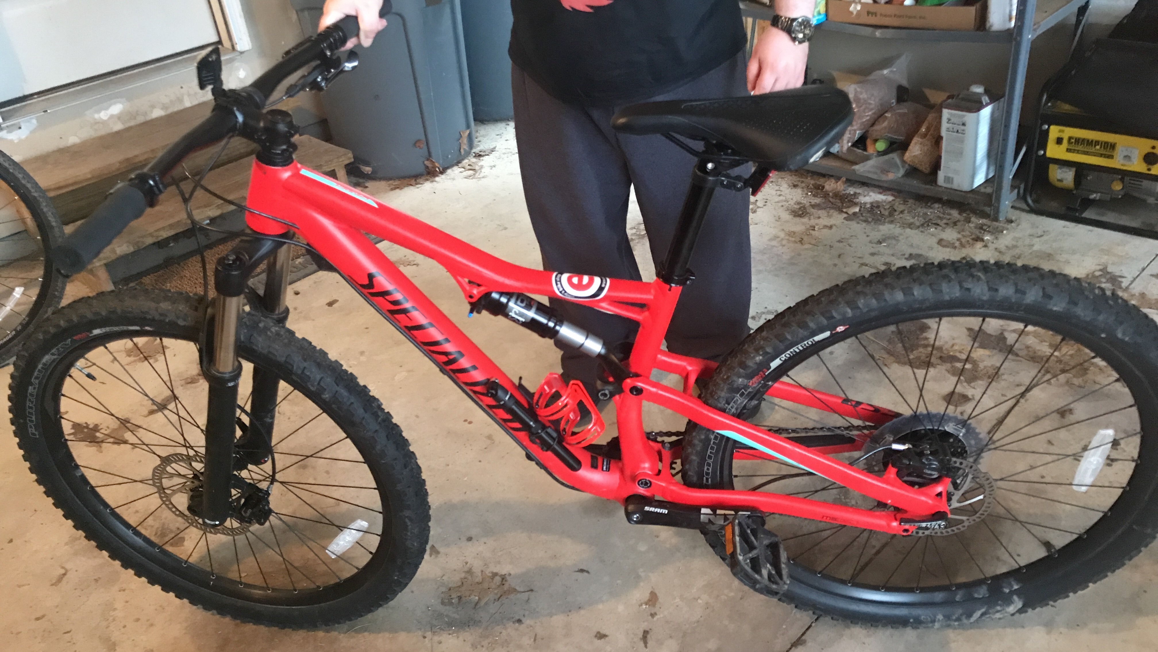 bell high volume floor pump