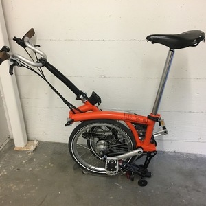 2013 Brompton Bicycle Orange and Black
