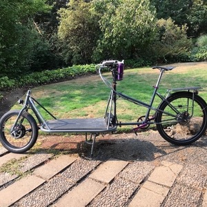 CETMA Cargo Largo cargo bike (front storage) Silver, gray or bare metal