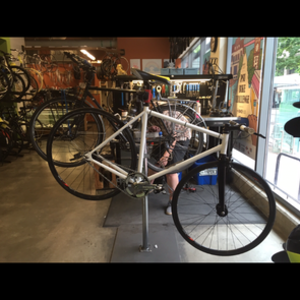 2016 Custom Built Single Speed Road White