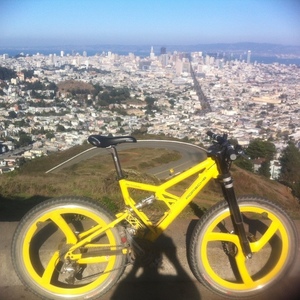 2001 Porsche Bike FS Evolution Yellow or Gold and Black