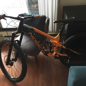 2017 Norco Bikes Range 7.3 Orange and Black