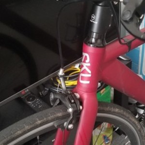 2018 6KU Burgundy/Black 6KU Aluminum Single Speed Fixie Urban Track Red and Black