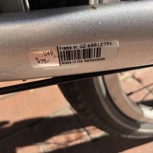 Gazelle Cabby Silver, gray or bare metal