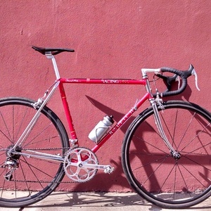 1985 Raleigh Grand prix racing USA Red and Silver, gray or bare metal
