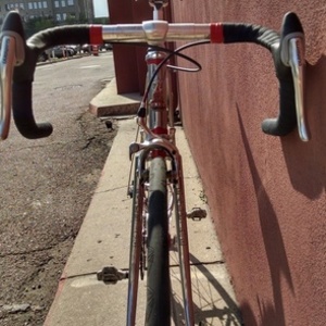 1985 Raleigh Grand prix racing USA Red and Silver, gray or bare metal