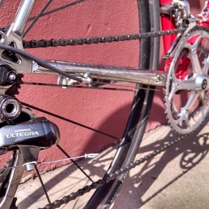 1985 Raleigh Grand prix racing USA Red and Silver, gray or bare metal