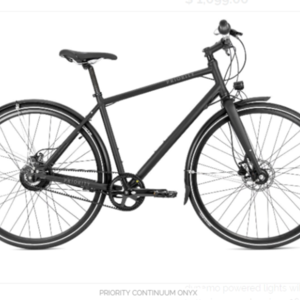 2017 Priority Bicycles Continuum Onyx Black