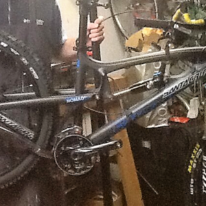 2014 Santa Cruz Nomad C (Carbon) Black and Blue