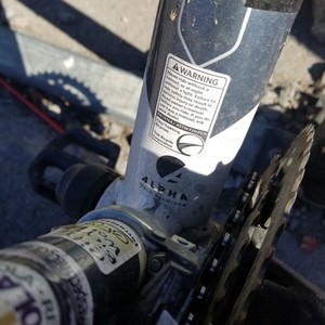 2013 Trek Blue, White, and Stickers tape or other cover-up