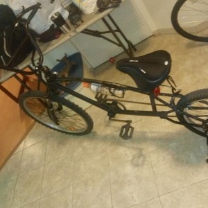 1965 Custom build- Large Front Wheel Small BMX Rear wheel. n/a Black