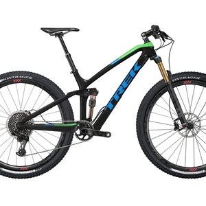 2018 Trek Fuel EX 9.9 Black, Green, and Blue