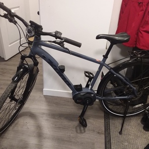 2018 Kona Splice-e Blue and Silver, gray or bare metal