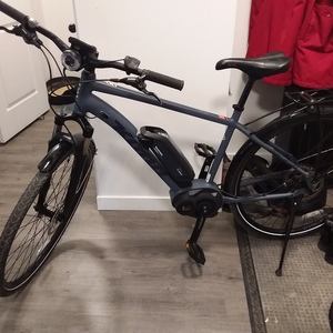 2018 Kona Splice-e Blue and Silver, gray or bare metal