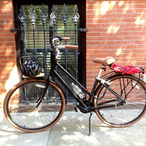 2015 Priority Bicycle Classic, Step-Through Black and Brown