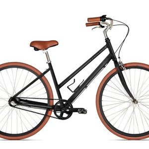 2015 Priority Bicycle Classic, Step-Through Black and Brown
