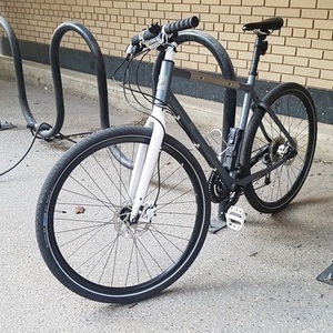 2014 Giant Seek 2 Silver, gray or bare metal and White