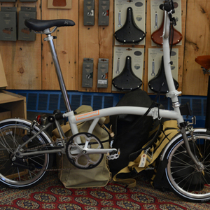 Brompton Bicycle H type 6 speed with fenders  Silver or Gray
