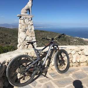 2018 YST Jeffsy 27 CF Pro Race Silver, gray or bare metal and Orange