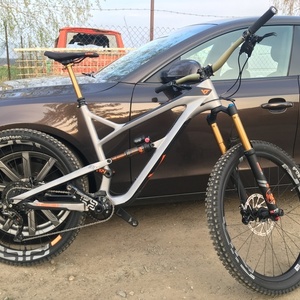 2018 YST Jeffsy 27 CF Pro Race Silver, gray or bare metal and Orange
