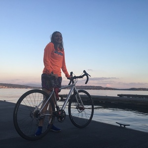 2015 Trek Cross Rip Com Silver, gray or bare metal and Pink